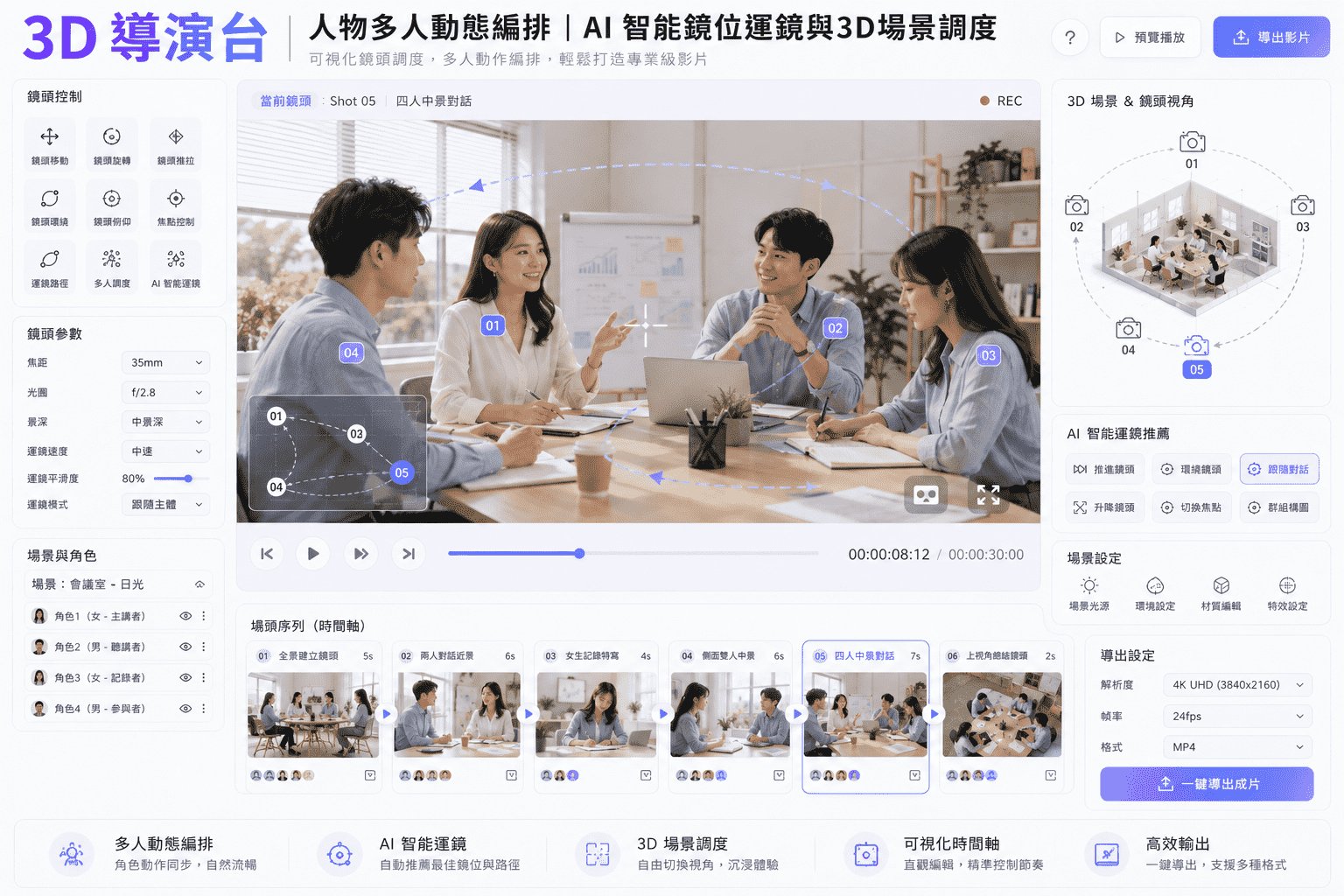 3D 導演台示意