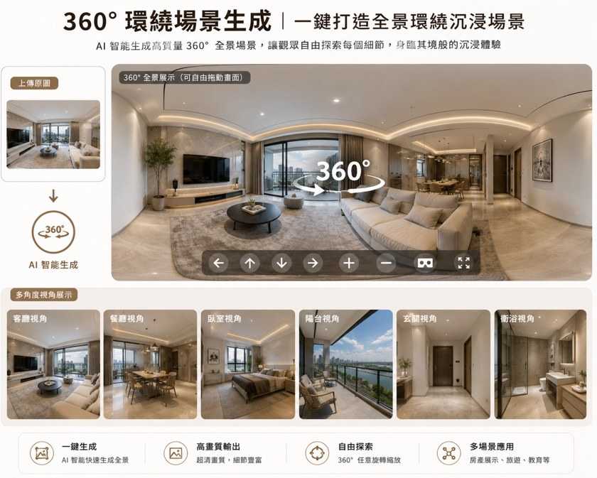 360 環繞場景示意
