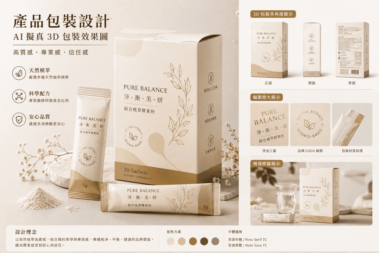 產品包裝設計示意