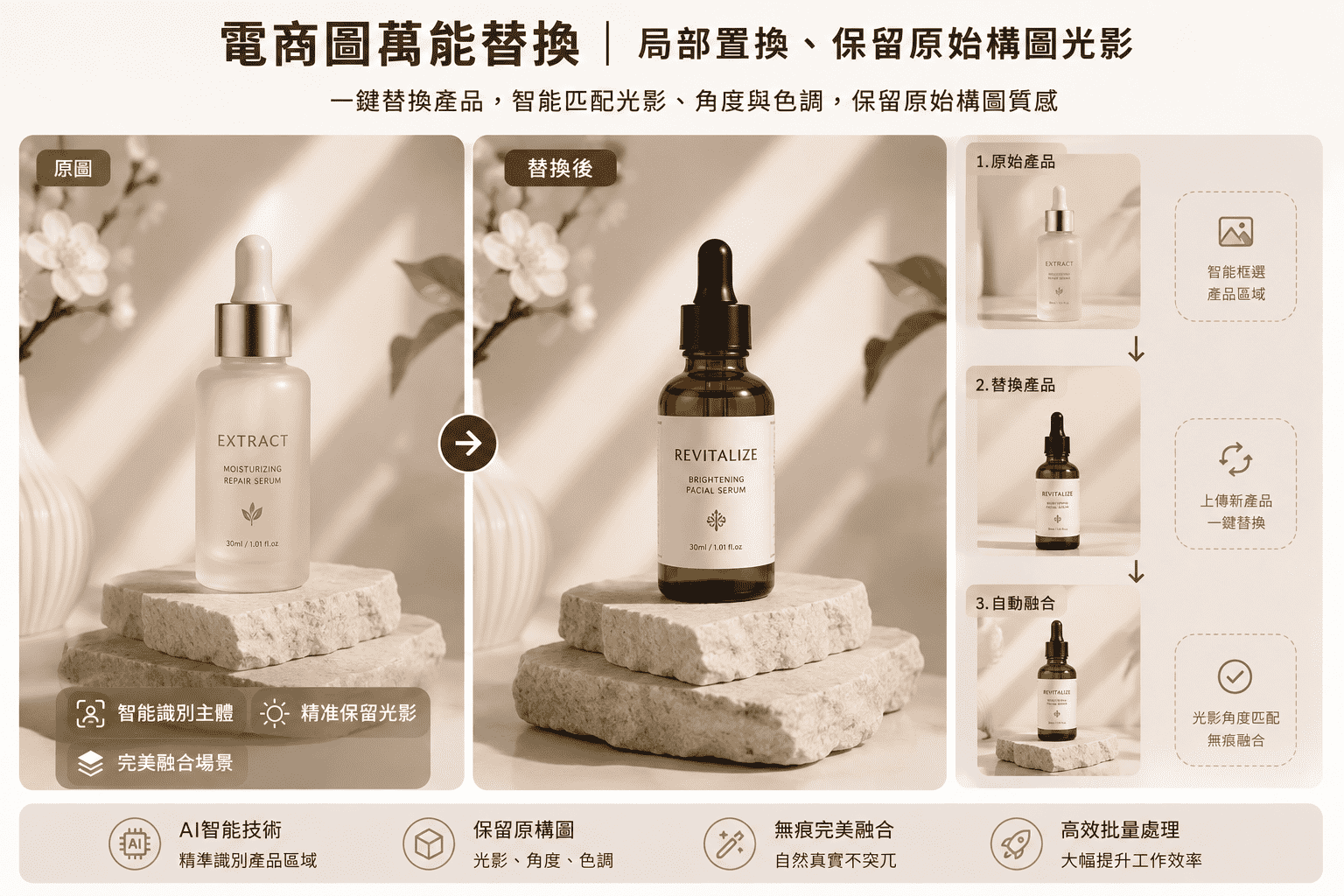 電商圖萬能替換示意